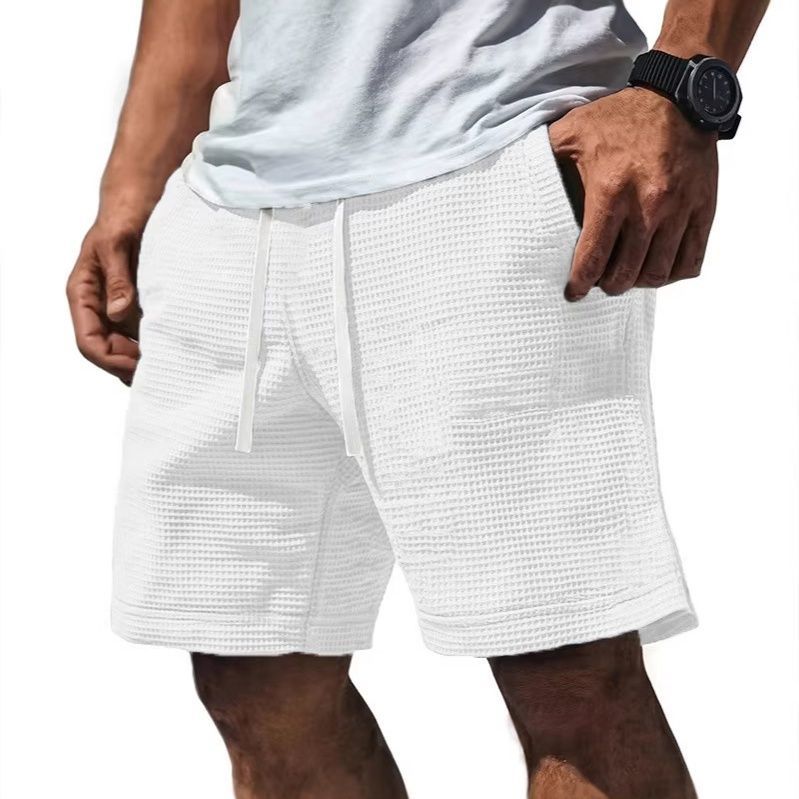Men's Waffle-Knit Drawstring Shorts